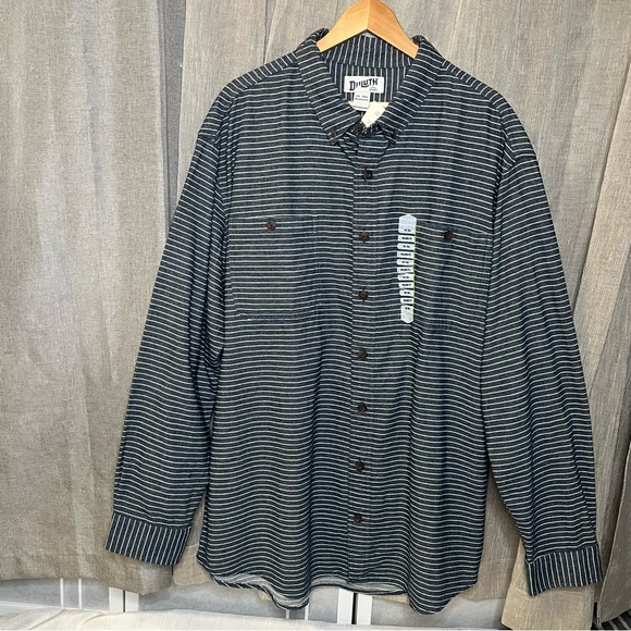 Duluth Trading Co Other - Duluth Trading Co Men's Free Swingin' Flannel Relaxed Fit Striped 2XLT Tall NWT